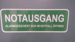 No, it really IS an Ausgang